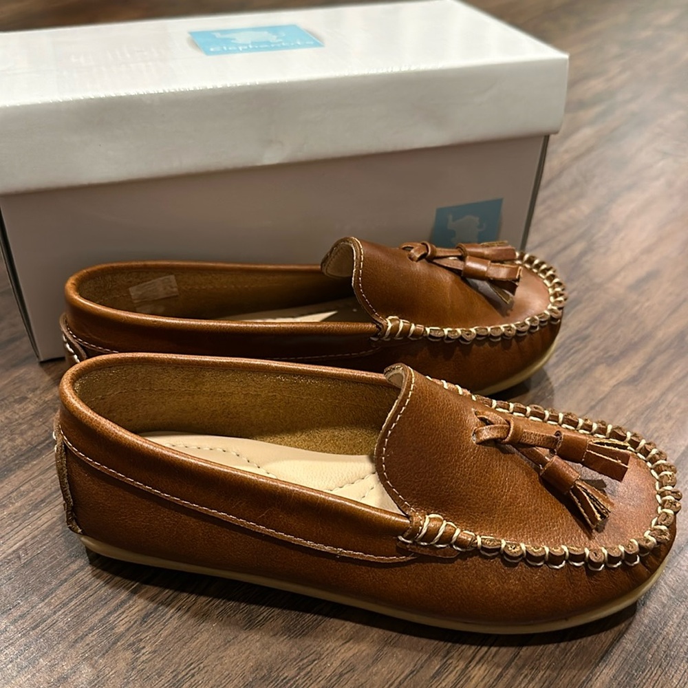 NEW IN BOX Elephantito Boys Tassel Loafers Size 12